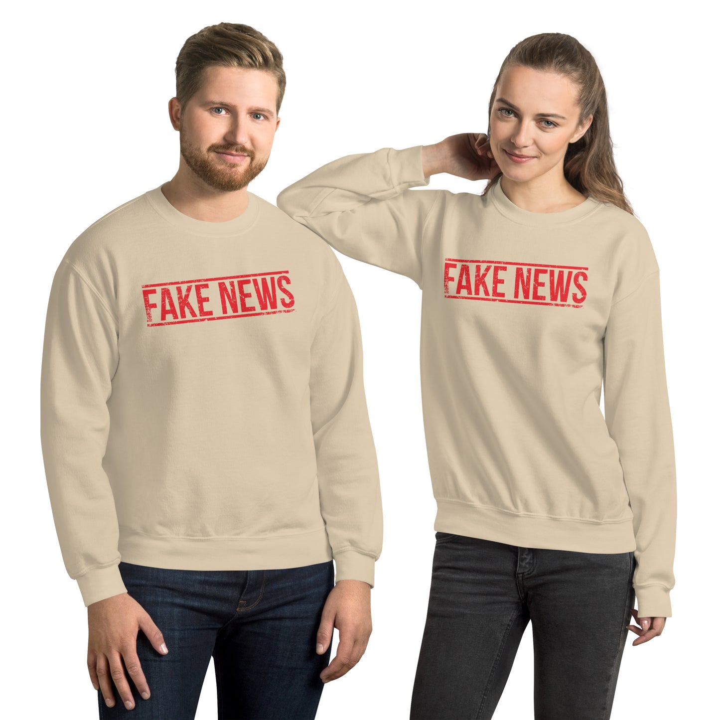 FAKE NEWS USA Unisex Sweatshirt Pre-Shrunk