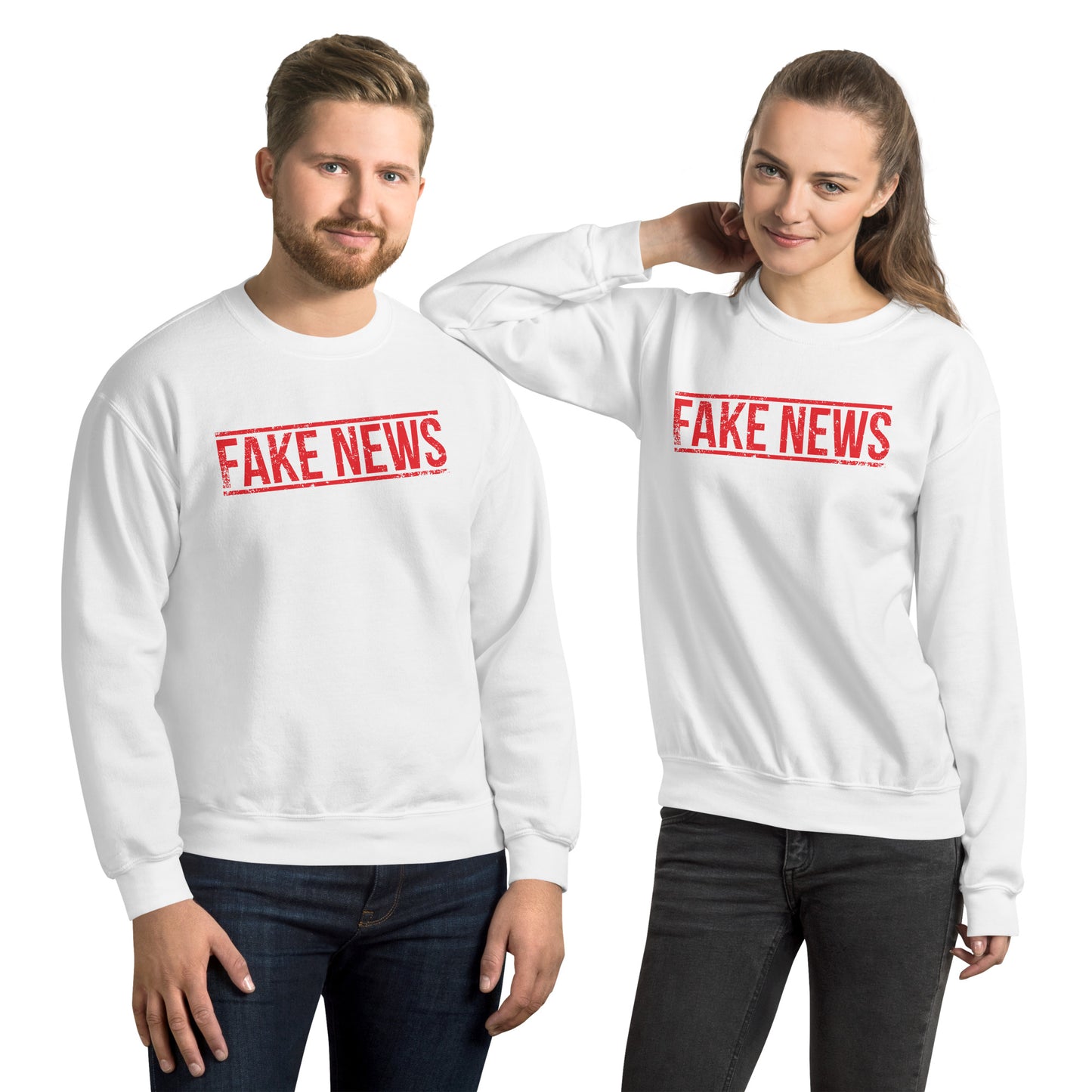 FAKE NEWS USA Unisex Sweatshirt Pre-Shrunk
